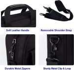Taygeer Laptop Bag 15.6 Inch, Business Briefcase Gifts for Men Women, Water Resistant Messenger Shoulder Bag with Strap, Durable Office Bag, Carry On Laptop Case for Computer/Notebook/MacBook,Black - Image 5